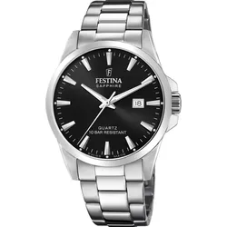 Festina Quarz Herren Klassik F20024/4 - schwarz,silber - 41mm