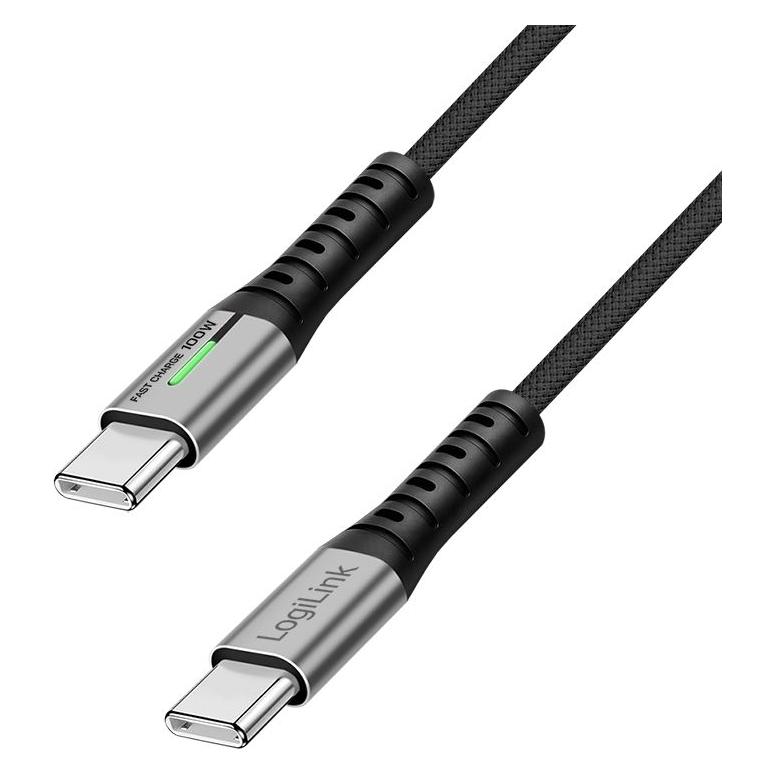 LogiLink USB C - USB C (1.50 m, USB 3.2 Gen 2x2, 100 W) (CU0433)