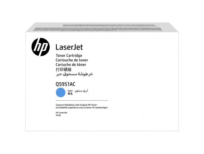 HP Q5951AC toner LaserJet contractuel cyan authentique, 10000 pages, Cyan, 1 pièce(s)