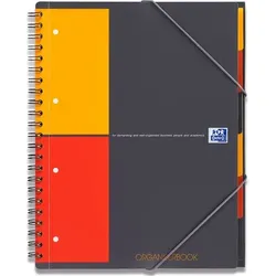 OXFORD International Projektbuch DIN A4 Kariert Spiralbindung PP (Polypropylen) Farbig sortiert 160 Seiten 80 Blatt