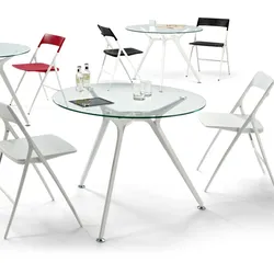 Konferenztisch rund Glas Artek 100 oder 130 cm