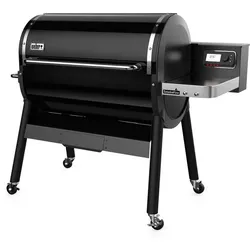 Weber Holzpelletgrill EX6 GBS Smoke Fire Stahl Schwarz