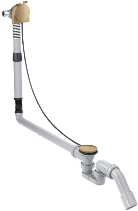 Hansgrohe Exafill Komplettset 58317140 Wanneneinlauf, Ab- und Überlaufgarnitur, brushed bronze