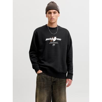 Jack & Jones "JCOCLUB BRANDING SWEAT CREW NECK", Baumwollmischung, regular fit
