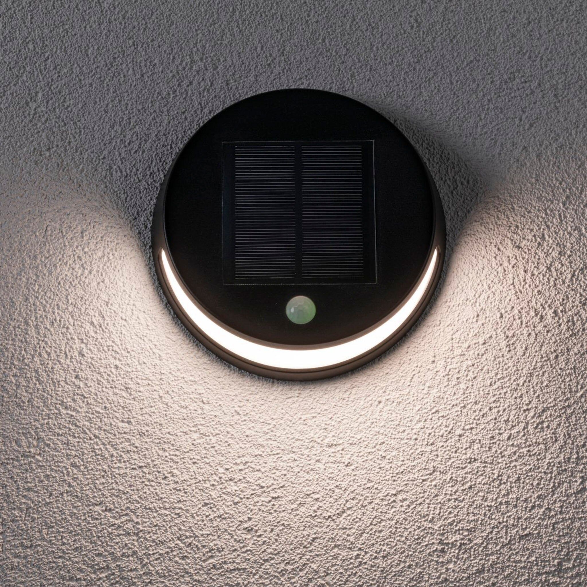 Paulmann - Outdoor Helena 3W LED Solar Wall Light with Motion Detection in Black