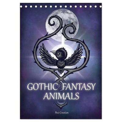 Gothic Fantasy Animals (Desk Calendar 2027 DIN A5 portrait), CALVENDO 12 Month DeskCalendar