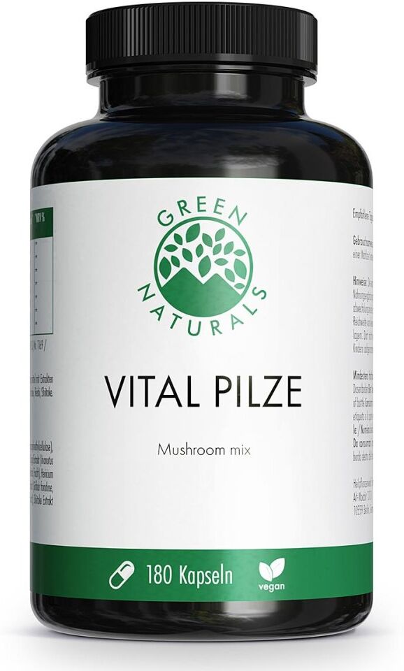 GREEN NATURALS Vital Pilze Cordyceps Reishi vegan