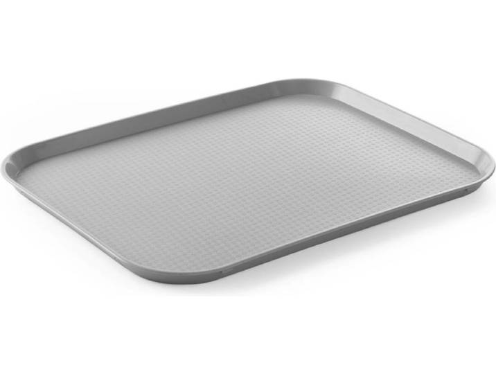 HENDI Groot fastfood dienblad – lichtgrijs – 350x450 mm – polypropyleen