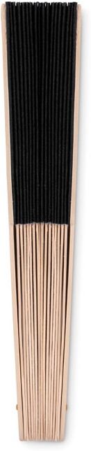 Éventail manuel personnalisé en bois Fanny Wood noir