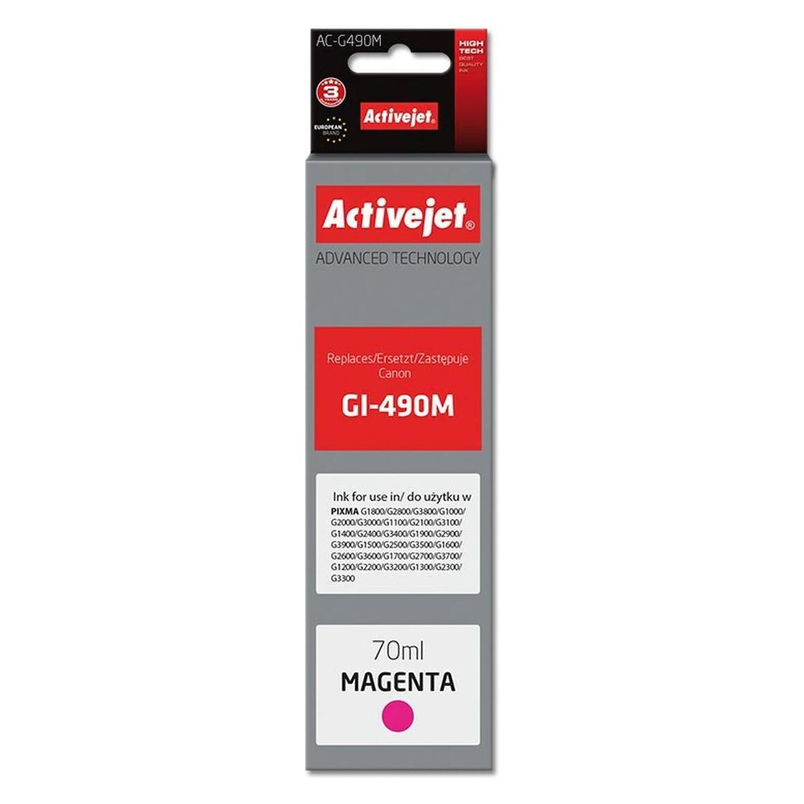 Activejet AC-G490M  - Tinte auf Farbstoffbasis - Magenta - Canon - Einzelpacku (M) (AC-G490M)