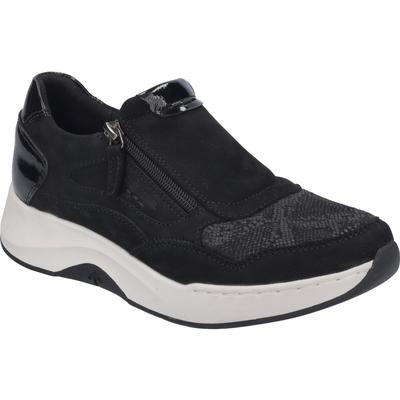Sneaker JOSEF SEIBEL "Elli 03, schwarz", Damen, Gr. 37, schwarz, Obermaterial: 80% Rindsleder Leather cow. 20% Textilmaterial TEXMAT., Schuhe Sneaker