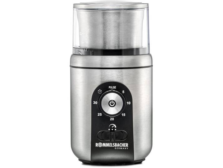 ROMMELSBACHER Kaffeemühle EGK 250 , grau (edelstahl), B:10,5cm H:20cm T:11,5cm, Kaffeemühlen, Kaffee & Gewürz Mühle, Kaffeemühle