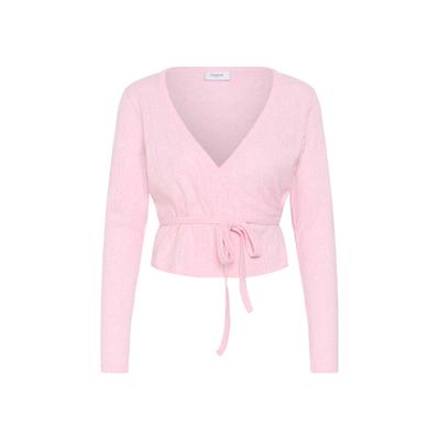 Strickjacke SAINT TROPEZ "Damen Strickjacke GruSZ", Damen, Gr. S, rosa (tender touch melange), Obermaterial: 95% Baumwolle CO(Bio). 5% Polyester PES., Strickjacken Strickjacke