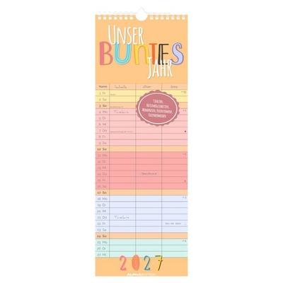 Familienplaner Unser buntes Jahr 2027
