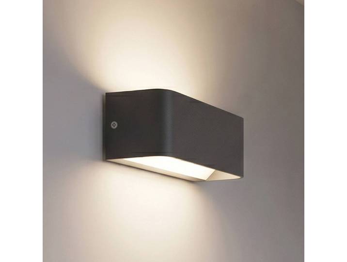 EGLO connect Smart LED-Außenwandlampe SANIA-Z, schwarz, IP55 dimmbar, schwarz, Metall, Wandleuchte außen