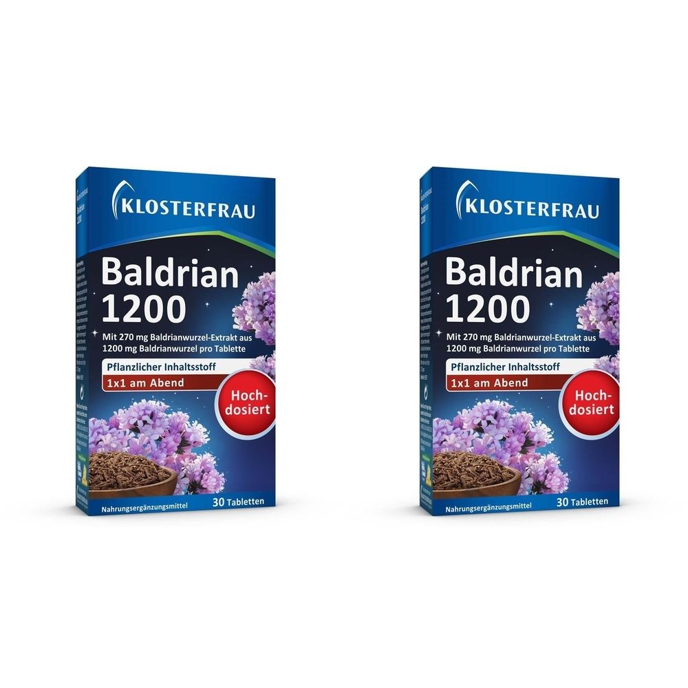 Klosterfrau Baldrian 1200 Tabletten 2x 2x30 St