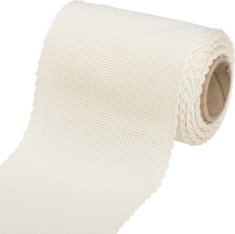 Aida-Stickband, natur, Breite: 10 cm, 5m-Rolle