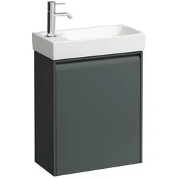 LAUFEN Waschtischunterschrank MEDA 222x437x515 1 Tür integriert Griffleiste H815114 verkehrsgrau H4215510112661