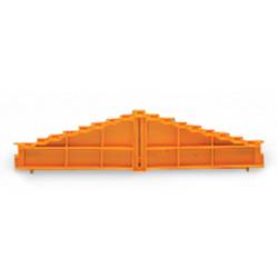 WAGO 727-117 Abschlussplatte Orange 25 St.