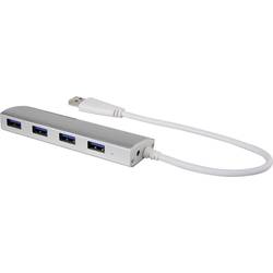 Renkforce RF-3703155 USB-Hub 4 Port USB-A USB 3.0 5 GBit/s Aluminium