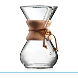 Chemex Kaffeekaraffe aus Glas für 6 Tassen