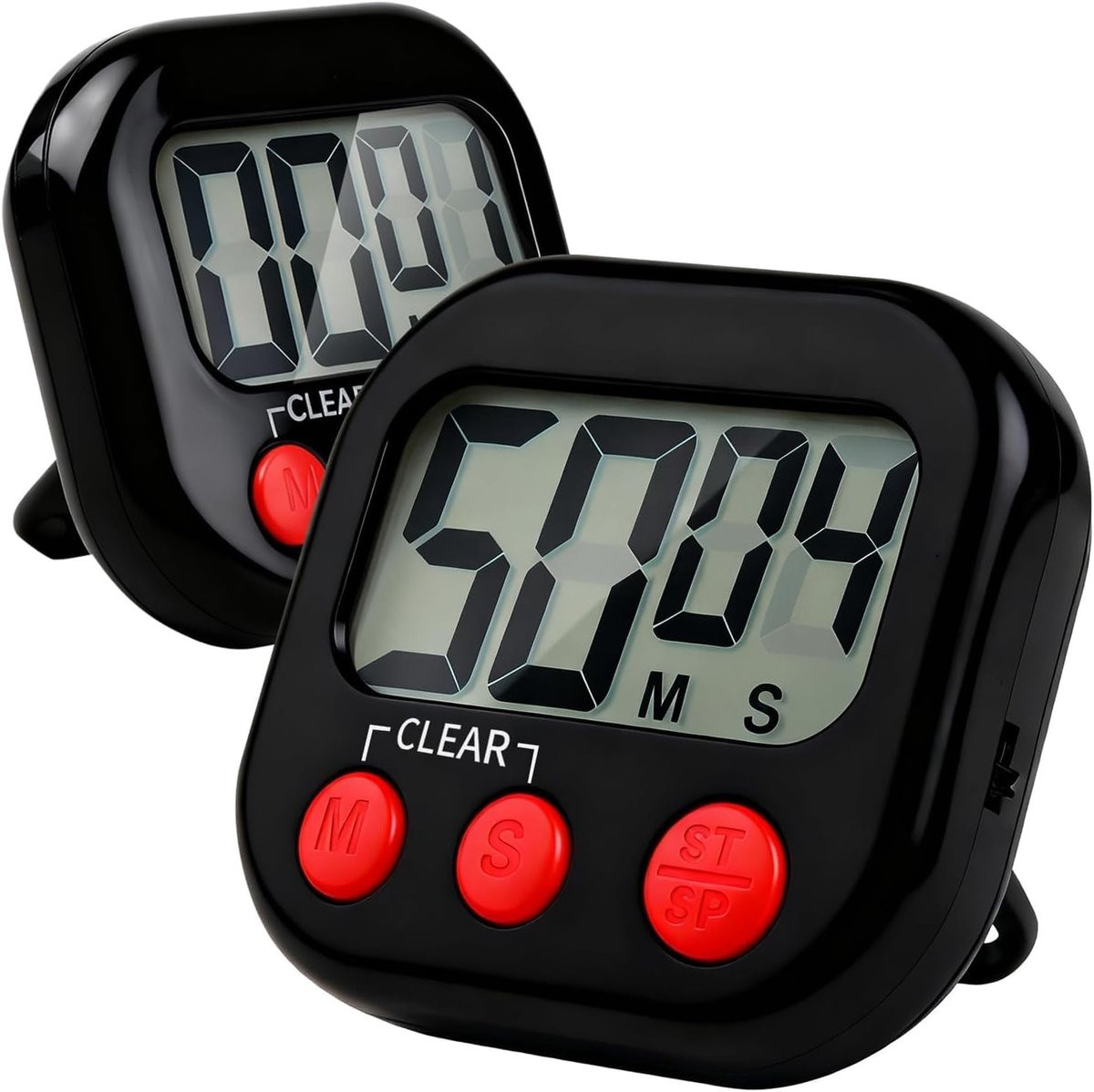 Digitale Keuken Timer Set met Groot LCD Display - 2 stuks