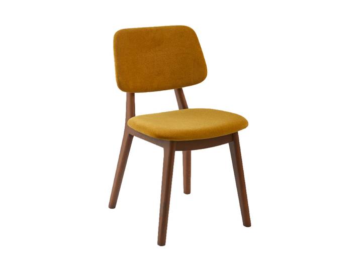 Massiver Design Esszimmerstuhl „Happy Days“ Esche Ocker Pols Potten