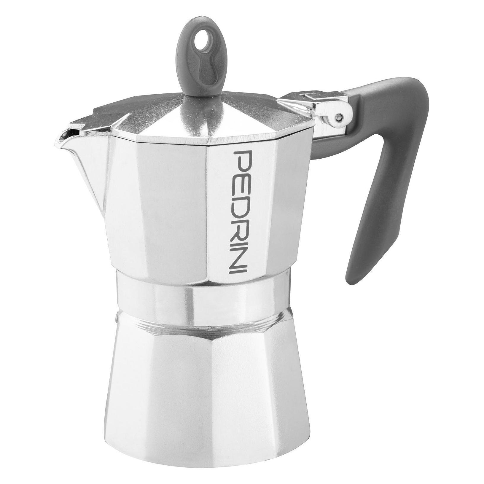 Pedrini ppl spa Kaffeemaschine, Moka für Espresso, Aluminiumlegierung EN 601, italienisches (2 Tassen) (9082-3)