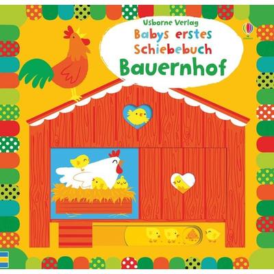 Babys erstes Schiebebuch: Bauernhof, Gebundene Ausgabe von Fiona Watt, Usborne