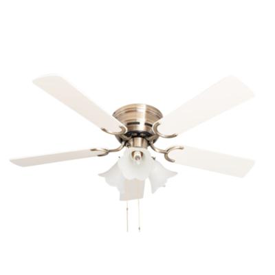 Pepeo Deckenventilator Kisa Deluxe MA Weiß / Ahorn mit Licht 105