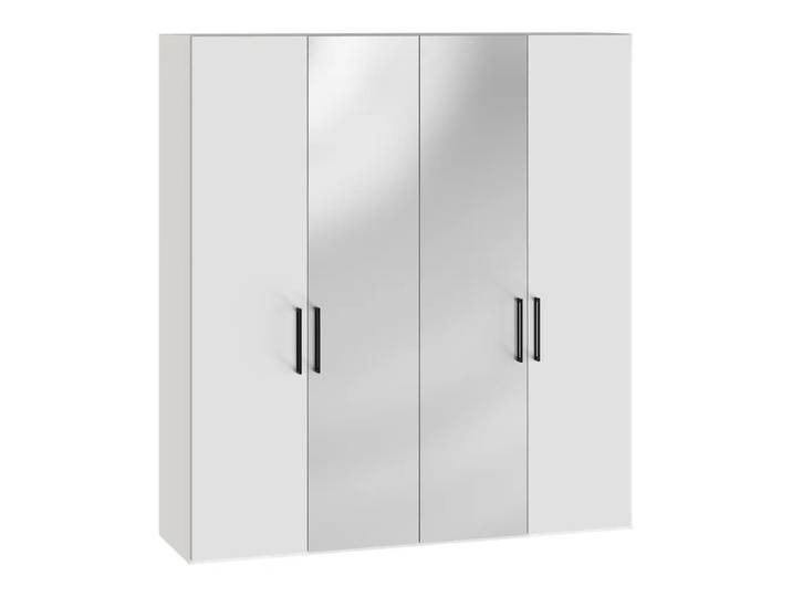 Drehtürenschrank Atlantis, Byyu, spiegel/premiumweiss