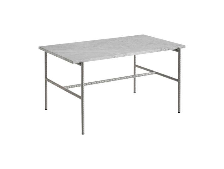 HAY Rebar Couchtisch 80x49x40,5 cm Grey marble-fossil