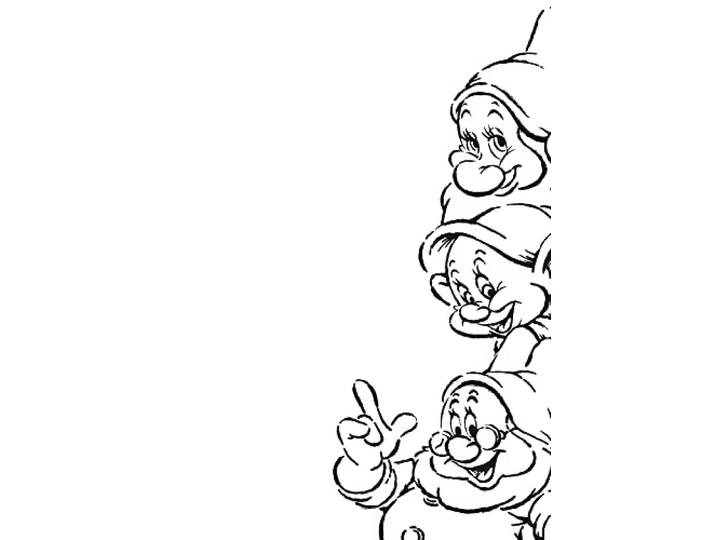 Komar Snow White Dwarves - Größe: 50 x 70 cm, Wandbild, Poster, Kunstdruck (ohne Rahmen), Disney