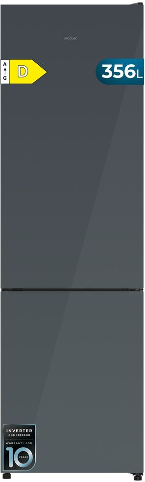 Frigorífico Combinado Bolero CoolMarket Combi 356i 356L No Frost (Grey Glass) - CECOTEC