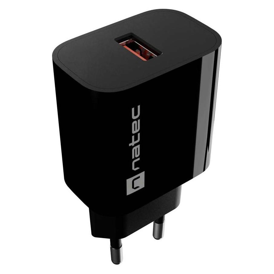 Genesis Natec ładowarka Sieciowa Ribera 1x USB-A 18w Czarn (18 W, 1 Port) (NUC-2393)
