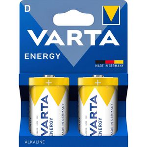Varta Batterien Energy 4120, Alkaline, 1,5V, 5 Jahre lagerfähig, D / Mono / LR20, 2 Stück