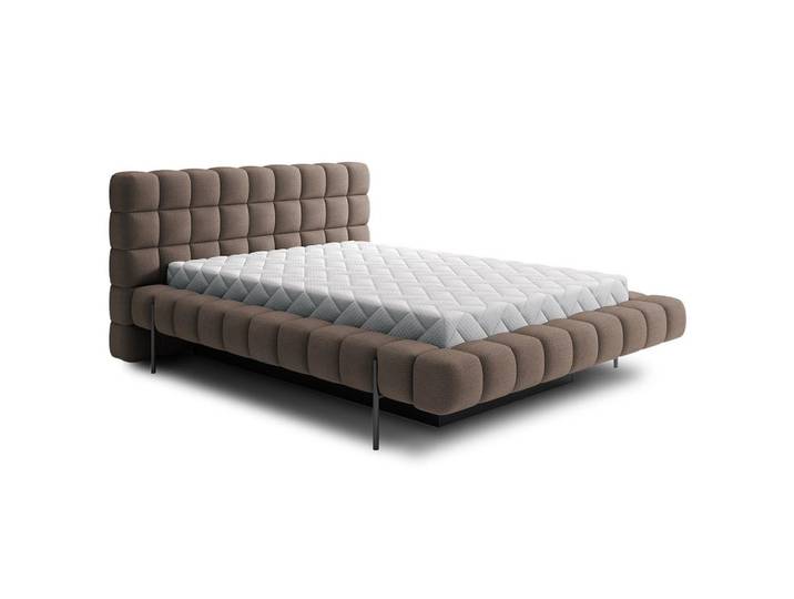Petits-meubles Boxbett 160/200 Ezio Taupe, Holz, 160x200 cm, Schlafzimmer, Bett, Polsterbetten