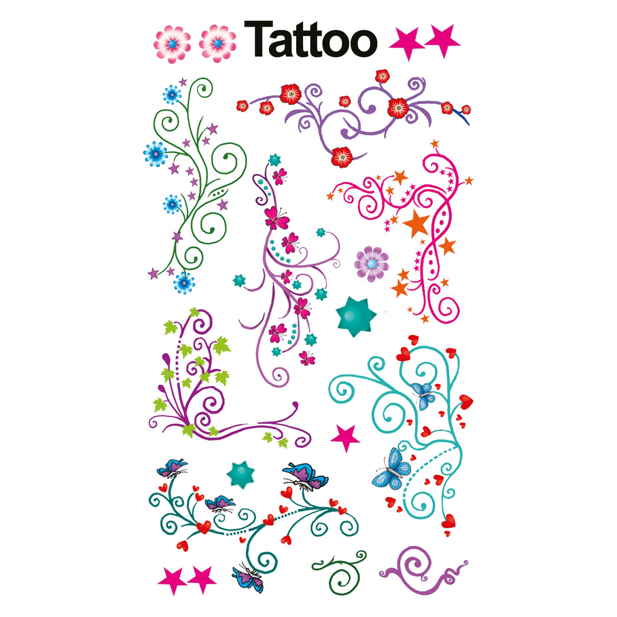 Z-Design Kinder Tattoos (17 Sticker) (56749) Mindestbestellmenge: 10 Stück