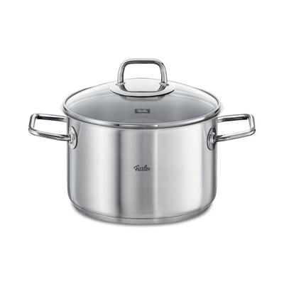 Kochtopf FISSLER "viseo", silber (silberfarben), Ø:24cm, Töpfe, Kochtopf, Induktion