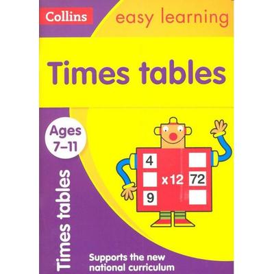 Times Tables Ages 7-11, Taschenbuch von Collins Easy Learning, Collins Reference, 978-0-00-813440-2