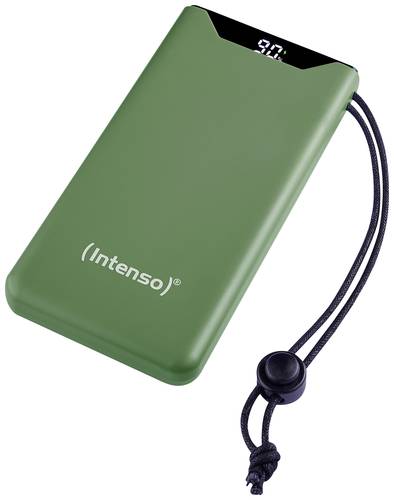 Intenso F10000 Powerbank 10000 mAh Quick Charge, USB PD LiPo USB-A, USB-C Grün Statusanzeige