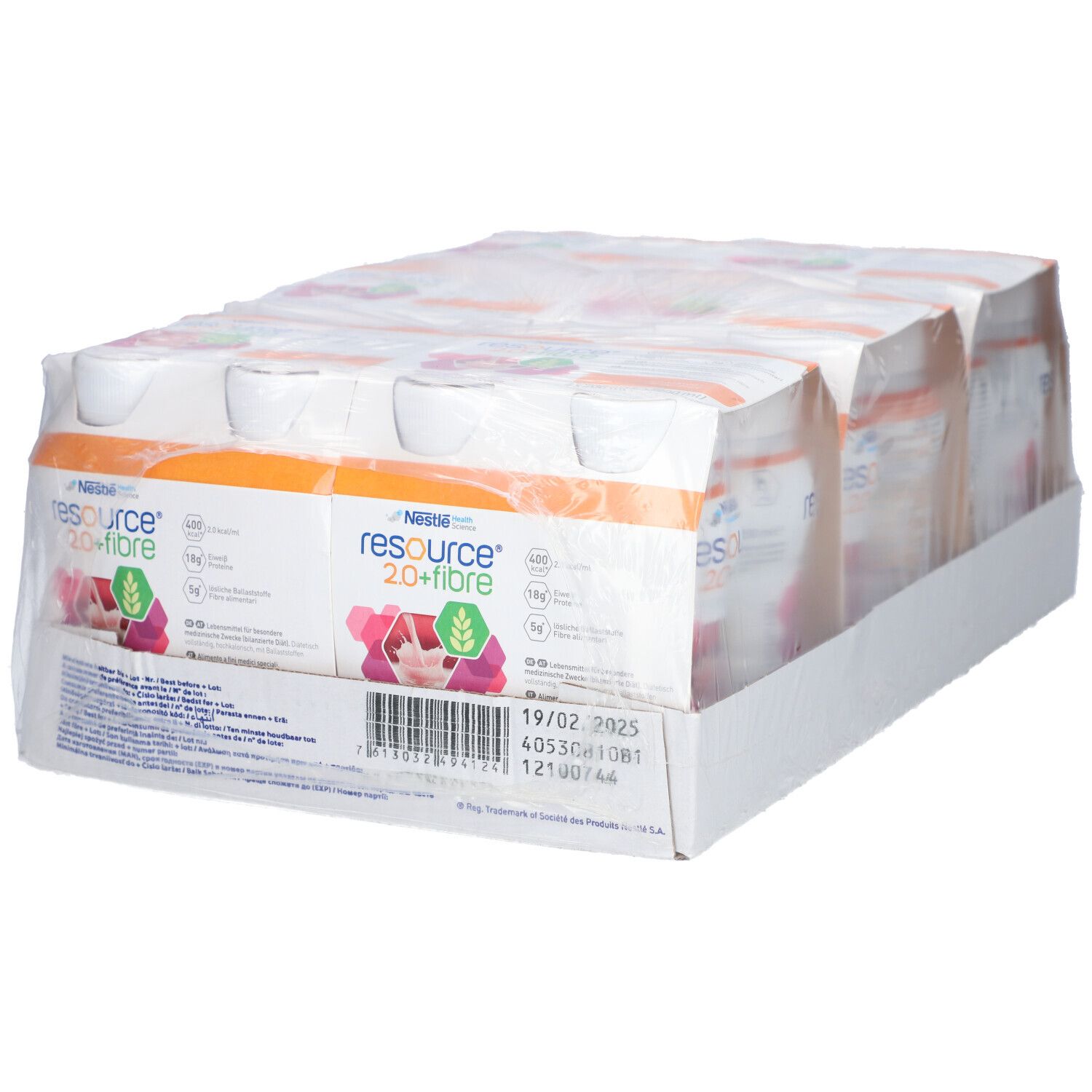 Resource 2.0+fibre Multifrucht 6x4x200 ml Flüssigkeit