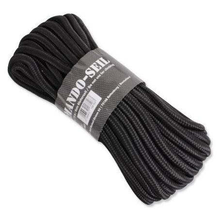 Mil-tec Rope Black 7 mm 15 m 420 kg (15 m) (62758521)