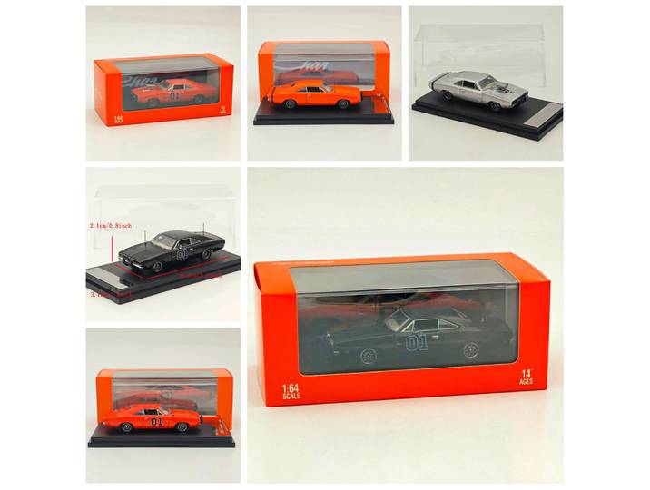 Mini Forge 1:64 pour Charger General Lee R/T 1969, modèle de voiture miniature en métal, collection limitée, modèles de véhicules jouets