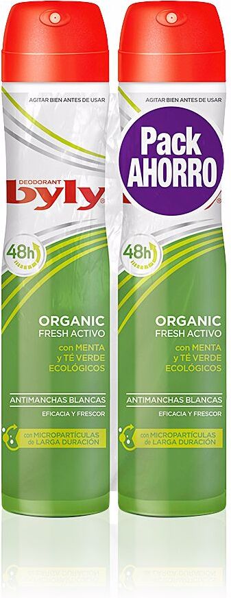 Byly Lot de spray déodorant Bio Extra Frais