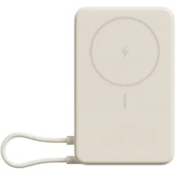 Xiaomi Power bank Magnetic Power Bank 10000 with Built-in Stand Beige (5900 mAh, 37 Wh), Powerbank, Beige