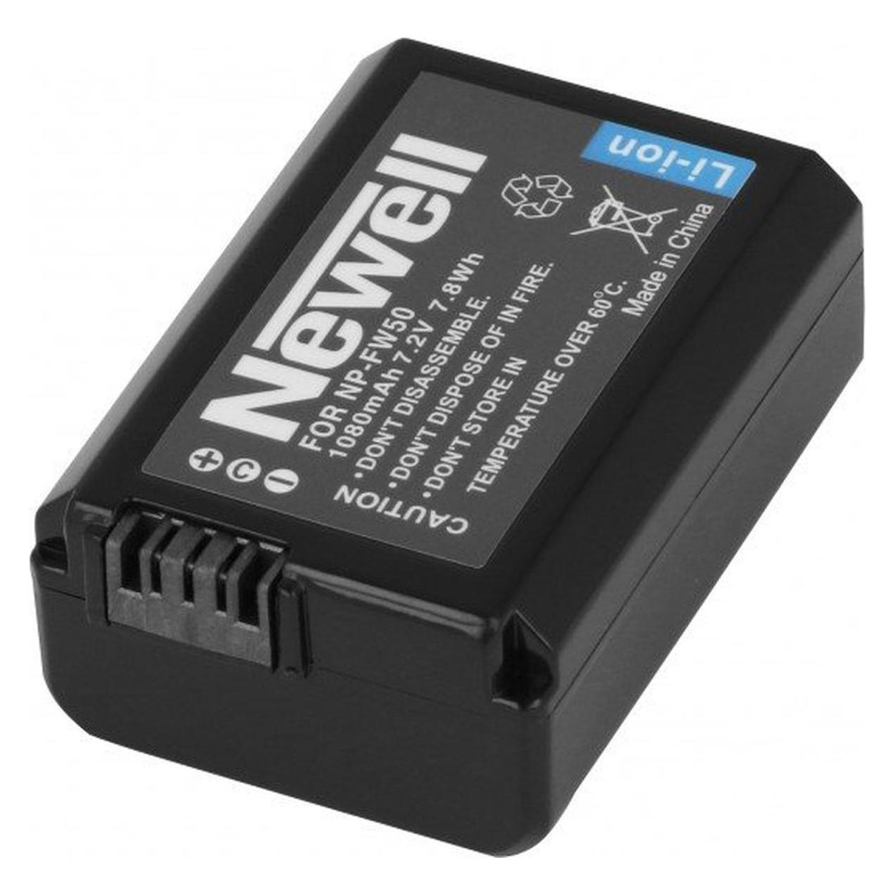 Newell charger DL-USB-C + 2x Sony NP-FW50 (Kamera Akku, Kamera Akku Ladegerät) (NL3006)
