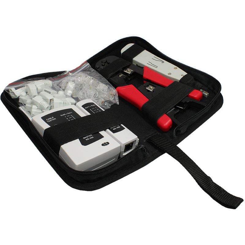 Good Connections Universal Netzwerk Werkzeug Kit 6 in 1, inkl. 20x RJ45 Stecker/-Knickschutztüllen