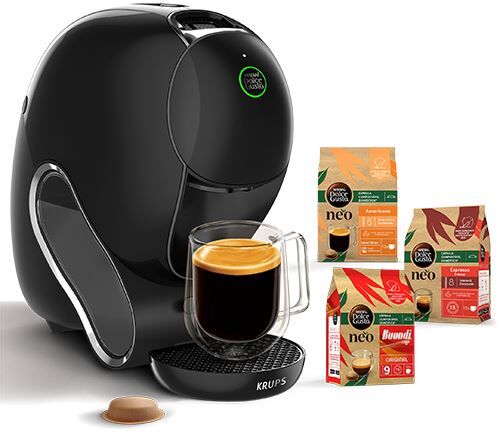 Krups Máquina de Café em Cápsulas  Nescafé Dolce Gusto Neo Tecnologia SmartBrew™ KP8308P2  36 Cápsulas - Preto