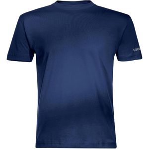 Uvex Arbeitsshirt basic 8816513, T-Shirt, Rundhalsausschnitt, blau, Größe XXL